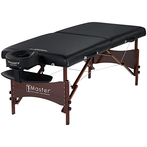 Господар масажа portупорт преносен табела за масажа со погусти 2,5 перница, обоено дрво од орев, челични кабли за поддршка, перници и