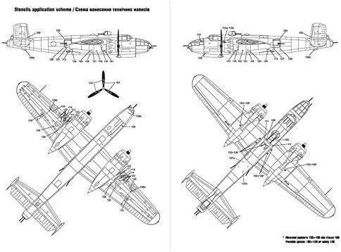 Декал за северноамериканска Б-25С/Д Мичел Пин-ап нос уметност и матрици 1/72 скала Фоксбоот 72-025, Дел 3