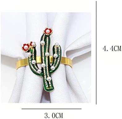 Ldchnh 12 парче банкет салфетки прстени зелени растенија салфетка прстен крпа прстен венчален банкет табела украси