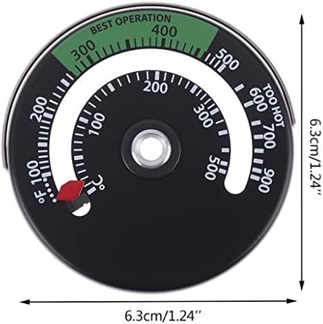 Uxzdx CUJUX Магнетни Камин Шпорет Термометар Оган Место Температура Монитор Топла Камин