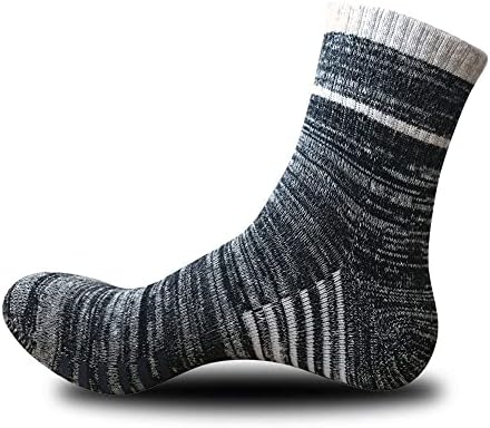 Чорапи за компресија на мажи Венли, мажи мерино волна црна глужд памук чорапи кошаркарски спортови компресија чорап за човек