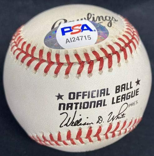 Пич Ве Рис Бруклин Доџерс Капетан потпиша бејзбол ПСА/ДНК - Автограмски бејзбол