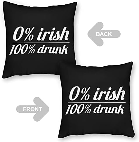 Перница 18 x18 Инспиративен цитат o% ирски пијан ладење ефтина платно перница за коса и кожа дневна соба спална соба софа декор