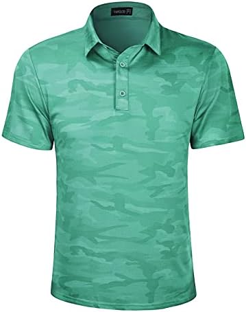 Манки за мангури Брзи суви Поло кошули со маскирна шема перформанси Атлетска лесна лесна маичка за голф за голф