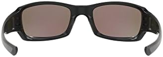 Oakley Si Men's OO9238 Fives Squared Правоаголни очила за сонце, мат црна/Призма поморска поларизирана, 54 мм