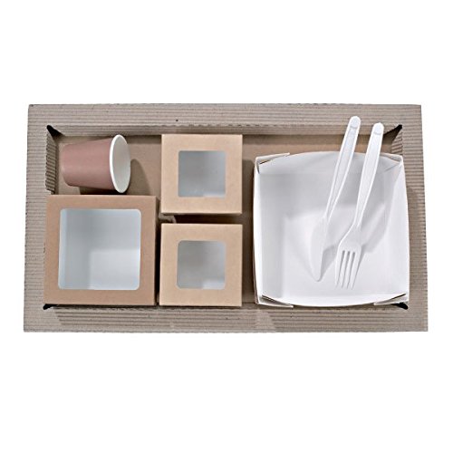 Packnwood 210Chokbase- Плаќата за оброци Крафт- ленти за закуски од картони- ленти за хартија за хартија хартија