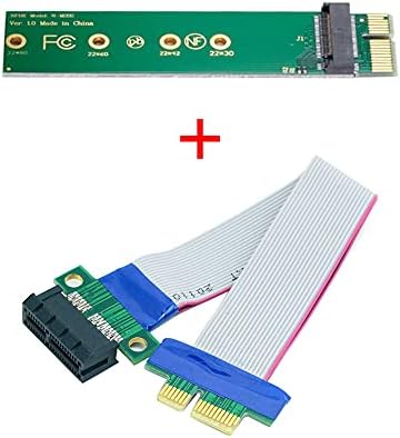 Xiwai NGFF M-Клуч NVME AHCI SSD На PCI-e 3.0 1x x1 Вертикален Адаптер Со Кабел Машки До Женски Продолжување