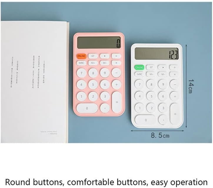 Lnnsp бонбони во боја, рачен калкулатор за учење асистент за учење Калкулатор Сметководство женски специјален мини преносен компјутер (боја: