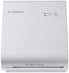 Канон Selphy QX10 Преносен квадратен печатач за фотографии за iPhone или Android, бело