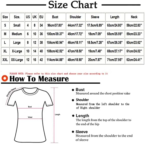 Врвови за чистење на маици за жени - лето за маж и жени маица со блуза со кратки ракави со кратки ракави