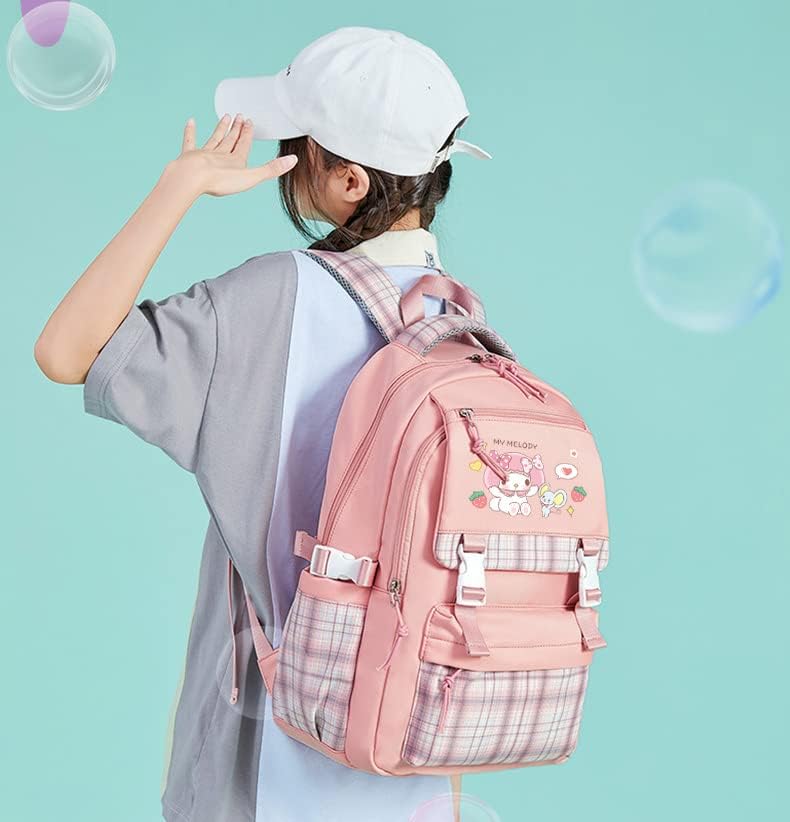 Ранец Каваи за момчиња за девојчиња, симпатичен ранец Каваи Училишен материјал естетска чанта за пешачење за пешачење торба за