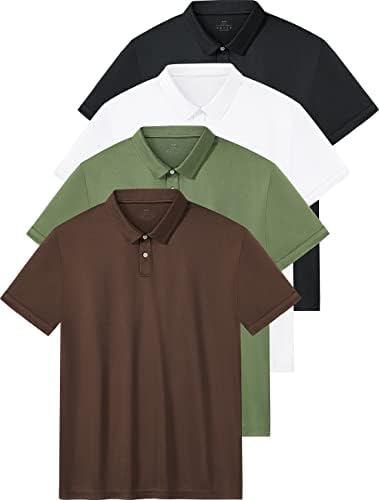 Femdouce polo кошула машки поло маици со кратки ракави влага за губење кошули за мажи Поло голф кошула мажи атлетски вклопување