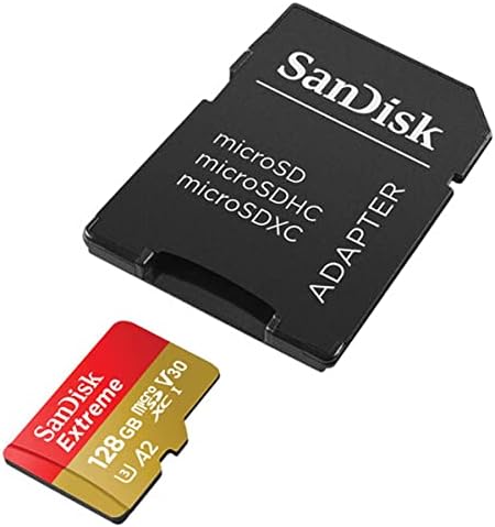 Sandisk Extreme 128gb UHS-I U3 microSDXC Мемориска Картичка Со SD Адаптер