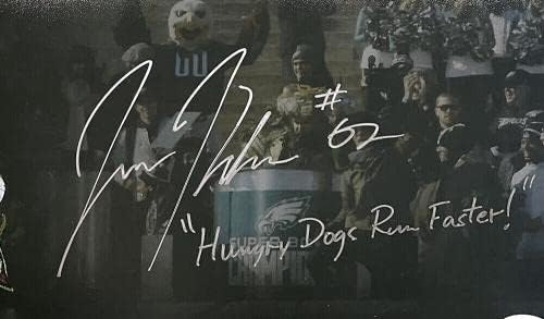 Asonејсон Келце потпиша 16х20 орли СБ говорна фотографија гладни кучиња трчаат побрзо! INSC JSA - Автограмирани фотографии од НФЛ