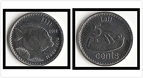 Океанија Океанија Нова Фиџи 5 поени монета 2012 Верзија на колекција за подароци за странски монети Фиџи 5 поени монета 2006 издание на подароци