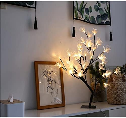 Табела за ламба предводена од сакура дрво светло декоративни ламби за кревети за кревети за домашна спална соба свадба Нордиска декор ноќна светлина