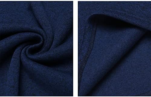 Coofandy Men's Theme Sumber Sweatshirt Henley Pullover Термичко руно тенок џемпер