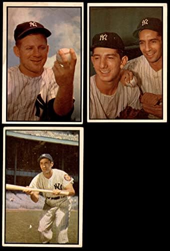 1953 Тимот на Bowman New York Yankees го постави Newујорк Јанкис ГД+ Јанкис