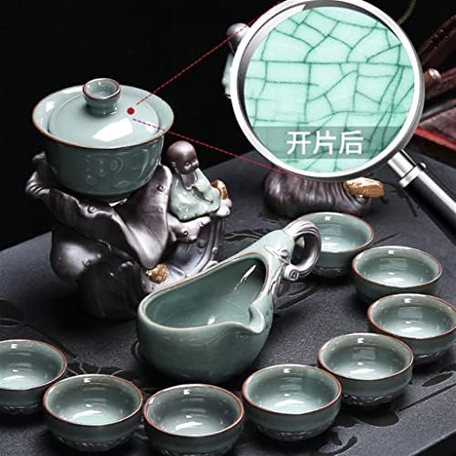 Генигв чај сет Кунг Фу чај сет домашен салон чај чаша целосна полуавтоматска церемонија на креативен чај
