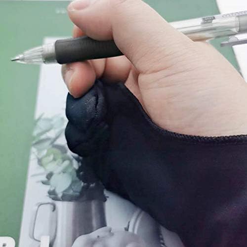 Markeny 8PCS со два прсти на ракавици за цртање на таблети Дигитален цртеж, добро за десната и левата рака