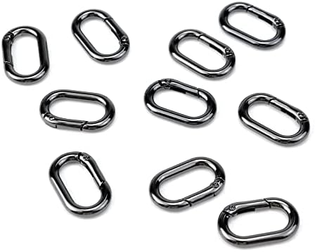 Тигал пролет овални прстени метални пролетни предвремени клипови со клучеви за клучеви за клучеви за прстен, овален прстен тока