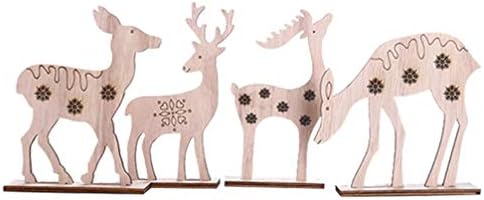 Pretyzoom Elk Ornament 4pcs ирваси Божиќни украси