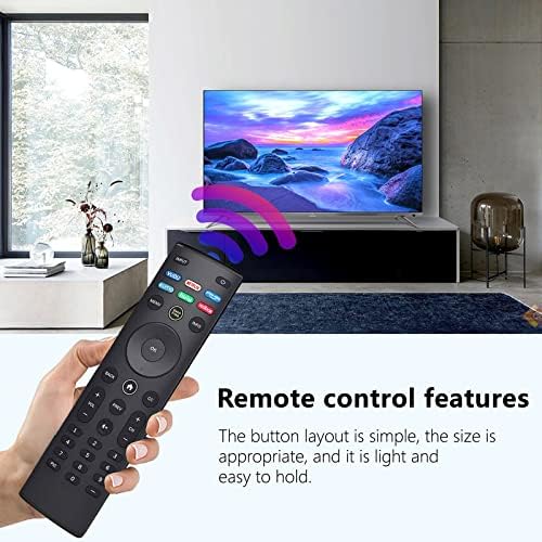 Универзален визио далечински управувач XRT140 одговара на сите визио паметни телевизори со Vudu Netflix Primevideo Xumo Hulu Redbox Countfree