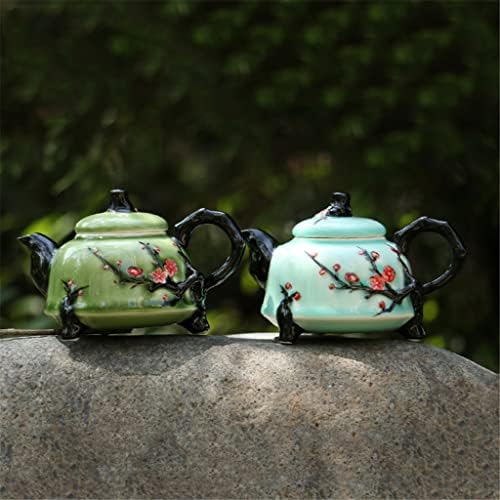 Ccbuy слива цвет Целдон чајник керамички домаќинство кунг фу единечен тенџере чајник чист рачно насликан чај сет