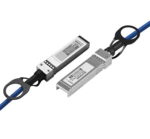 Сина 10G SFP+ DAC Twinax кабел, 10gbase директен прикачен пасивен бакарен кабел, 0,5M, 10 Gbps SFP+ мрежен кабел за складирање, кабел
