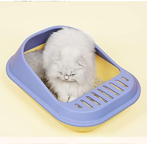 Кутија За Отпадоци За Мачки ЗУКЕЕМКС Полу-Затворена Кутија За Отпадоци Голема И Мала Тоалет За Мачки Тенџере За Миленичиња