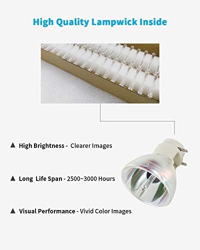 Косрае проектор светилка Компатибилен СО ELPLP87 / V13H010L87, одговара На Epson BrightLink 536Wi / PowerLite 520 525W 530W / EB-520