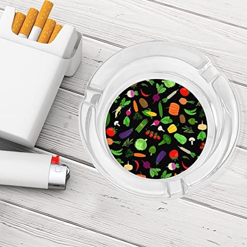 Шарен зеленчук цигара стакло пепелници околу држачот за пушење на пепел за дома хотелска маса Топ декорација