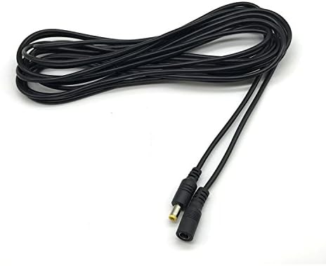 Кабел за продолжување на електрична енергија Xenocam 16.5ft 1.35mm x 3,5 mm компатибилен со кабелот за адаптер 5V DC за CCTV