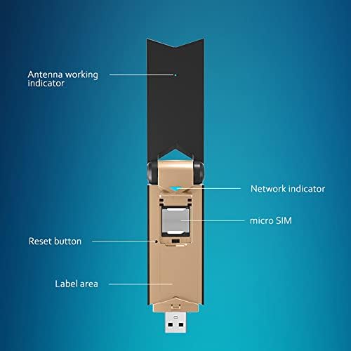 WDINLY 4G LTE USB Модем Dongle Рутер Со Wifi Жариште, 4g Модем Безжичен WiFi Жариште Рутер СО Sim Картичка Слот Отклучен Пренослив Поддршка 4G