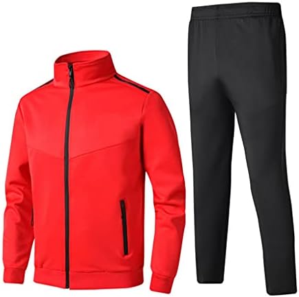 Mgwye Машка спортска облека поставува пролетни есенски машки обични тренерки мажи 2 парчиња џемпери + џемпери поставени