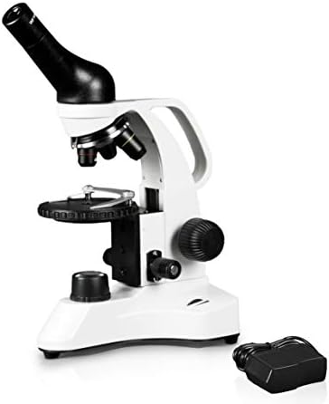 Визија Научни VME0006–LD LED Микроскоп, 40-400X Зголемување, Обратна Носот, LED Осветлување Со Контрола На Интензитетот, Груб И Фин Фокус,