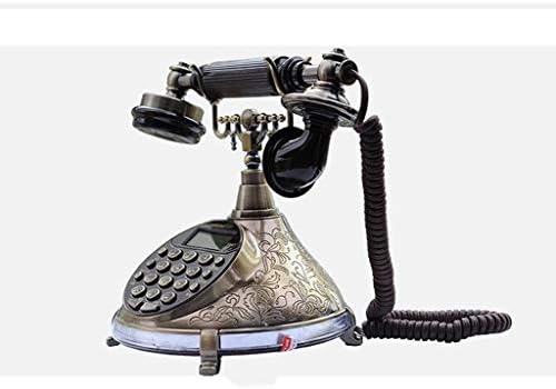 N/A фиксен телефон Антички телефон Антички Телефон Ретро фиксна Европска гроздобер Телефонски дом со функција за редакција на