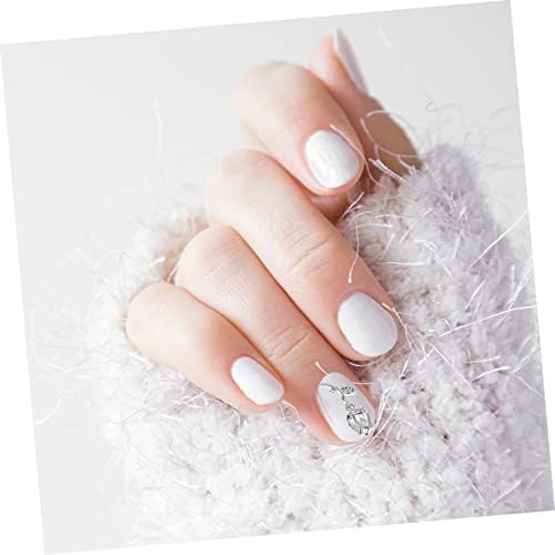 Fomiyes 5pcs nail убавина метални украси за нокти додатоци шарми за нокти дијаманти сјае маникир накит за нокти Технолошки додатоци за цвеќе