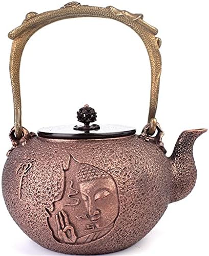 Креативна едноставност јапонски леано железо Тетсубин чајник чајник ретро чист бакар сад рачно изработено злато леано железо чај чај чајник,