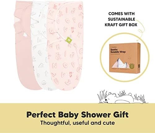 Органско бебешки вреќи за спиење и перница за мали деца со пакет со перници - 3 -пакувани новородени бебиња за бебиња 0-3 месеци - меки органски