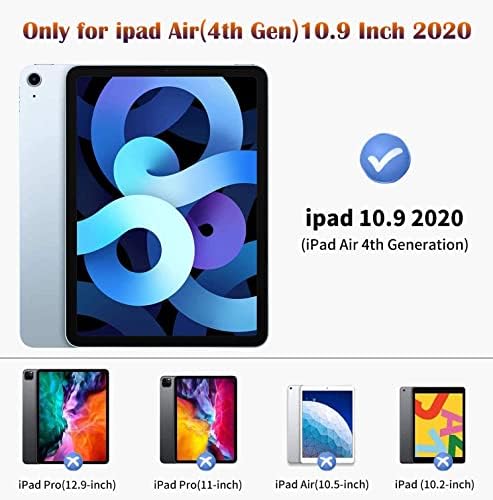 За iPad Air 5 -та генерација / iPad Air 4 10.9 2020 / iPad Pro 11 2018 1 -ви Gen Case ， Со прилагодување на стоп -столот Auto Wake & Sleep