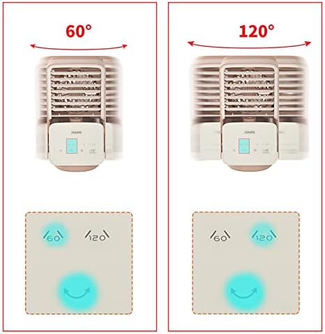 Мини климатик, преносен вентилатор за климатик со полнење на вентилаторот со испарување со 3 брзини 7 бои, личен ладилник за воздух за преносен