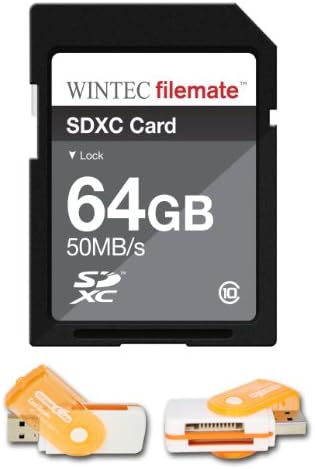64gb Класа 10 SDXC Мемориска Картичка Со Голема Брзина 50MB/Сек. За CANON PowerShot ELPH 100 HS PowerShot ЕЛФ 300 HS Камери. Совршен за континуирано