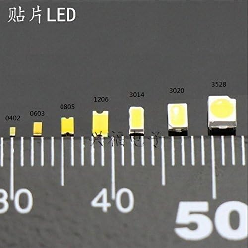 50 парчиња Портокалова Светлина 0603 SMD LED Супербрајт Led Диоди Асортиман Комплет DIY