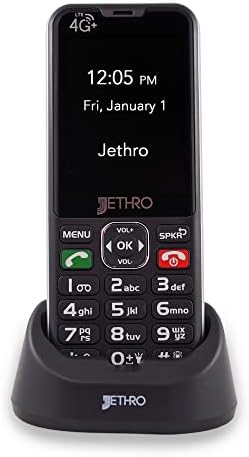 Јетро SC490 [4G] Отклучен Мобилен Телефон за Постарите &засилувач; Деца, Разговор &засилувач; Само Текст, Поддржува Слика Бирање, Додатоци Вклучени