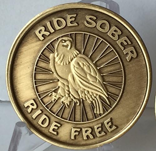 Возење Трезвено Возење Слободен-Боговите Ќе = Дневно Одложување = Слобода Med Медалјон Трезвеност Чип Сет од 2 Бронзени Медалјони