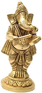 Музички сет на Bharat Haat Ganesha Finish Finish Brass Handicraft Art By Bharathaat ™ BH07053