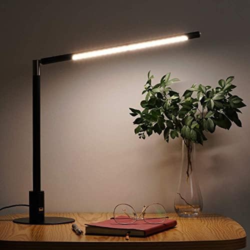 Engilen LED ламба за маса, ламба за табели за очите, 360 прилагодлива светлина на работната маса, домашни канцелариски ламби со USB порта