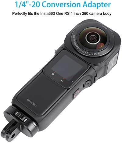 Додаток комплет за Insta360 Rs 1 инчи 360 Edition 2PCS заштитници на екранот + 1/4-20 адаптер за конверзија на статив за завртки