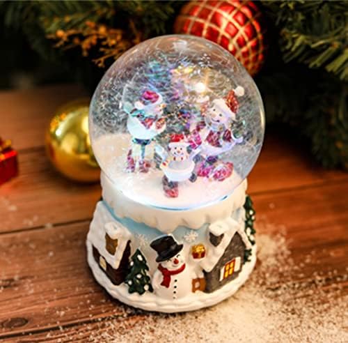 Seasd Luminous ротирачки лебдечки снегулка кристална топка креативна подарок октава кутија музичка кутија за подарок за Денот на вineубените